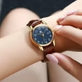 thumbnail image 3 of OLEVS Watches for Women Luxury Dress Analog Quartz Easy Read Digital Date Classic Luminous Brown Leather Strap Waterproof Female Wrist Watches Relojes para Mujer, 3 of 10