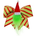 thumbnail image 5 of DAMAI Red Lime Green Christmas Bows Decorationm, 7.8 Large Christmas Tree Wreath Bows with Santa Hat and Gnome Polka Dot Bows Ribbons Gift Bows Glitter Bows for Xmas DIY Crafts Party Ornaments, 5 of 8