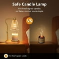 thumbnail image 6 of Miserwe candle warming lamp with timer dimmer, adjustable height, melting lamp - adjustable height glass lamp, suitable for new home bedrooms, fragrance jar for retro home decoration, gift for women, 6 of 10
