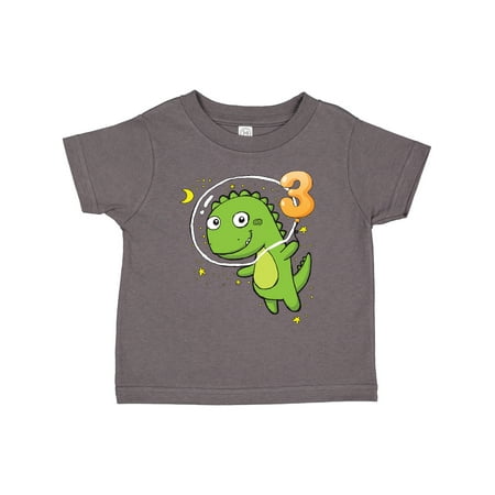 

Inktastic Dinosaur Astronaut 3rd Gift Toddler Boy or Toddler Girl T-Shirt