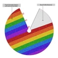 thumbnail image 2 of Sikiie Colorful Glitter Rainbow 30-48 inches {designName} Print Christmas Tree Skirt Snowman Xmas Tree Skirt with Edge Christmas Decorations for Holiday Party36", 2 of 7