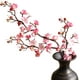 thumbnail image 1 of Nvzi 3 ramas de flores de cerezo artificiales, tallo largo de 23 pulgadas, flores de ciruelo de seda con brotes, color rosa, 1 of 5