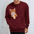 thumbnail image 5 of YAYUBA Cat Pouch Sweatshirts for Men Women Long Sleeve Kitten Puppy Holder Hoodies Front Large Pouch Pet Carrier Sweatshirt,,S, 5 of 9