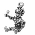 thumbnail image 1 of Sterling Silver 24" 1mm Box Chain 3D Little Jack Horner Eating Pie Pendant Necklace, 1 of 2