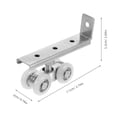 thumbnail image 2 of unbranded 2Jgo Para Puertas Correderas De Armarios Con Polea De Resistente, 2 of 7
