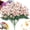 5 Bundle of Pink, variant on Artificial Mums for Outdoors Fall, Flowers for Outdoor Decoration Artificial Mums Mum in Pot, Artificials Mum Flowers, Fade Proof, Waterproof Windproof for Garden Patio And Porch (5 Bundle of Orange)