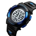thumbnail image 2 of Reloj digital para exteriores duradero de 50 m con alarma, cronómetro, luz LED y resistente a golpes, reloj deportivo resistente al agua, 2 of 5