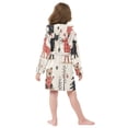thumbnail image 7 of FORMRS Niños Bathrobe Unisex Hooded Robe Soft Plush Pajamas Sleepwear, Size 7-9T, Retro Christmas Forest, 7 of 7