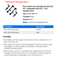 thumbnail image 2 of Rear Control Arm and Sway Bar End Link Kit - Compatible with 2013 - 2017 Hyundai Azera 2014 2015 2016, 2 of 2