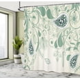 thumbnail image 4 of Ambesonne Paisley Shower Curtain, Floral Vintage Patterns, 69"Wx75"L, Laurel Green, 4 of 4