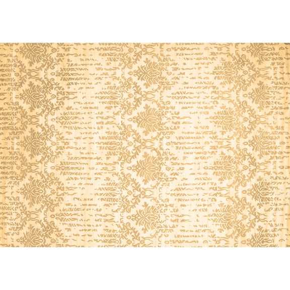 Ahgly Company Indoor Rectangle Abstract Brown Contemporary Area Rugs, 3' x 5'