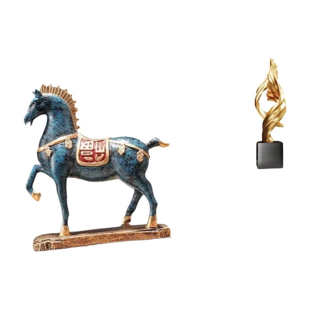 Figura de caballo,Figura de caballo Escultura animal coleccionable,Estatua de arte abstracto,Estatua de arte abstracto Escultura de resina moderna,Colección creativa de figuras de resina para