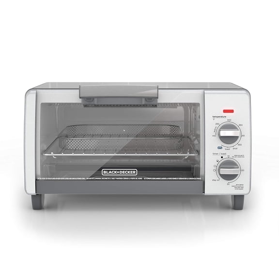 Crisp N Bake Air Fry 4-Slice Toaster Oven, Gray, TO1785SG
