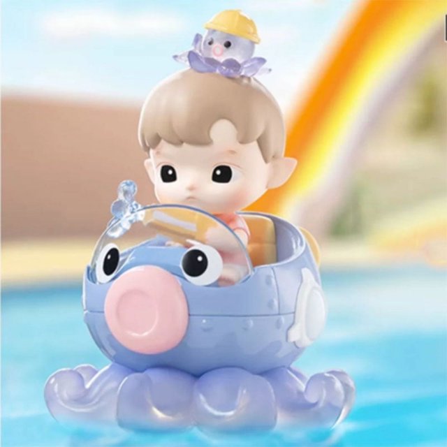 POP MART 2025 Dimoo Water Party Series Caja ciega aleatoria Juguetes Bolsa sorpresa de adivinación Figura de acción Modelo de dibujos animados Caja misteriosa Regalo para niñas