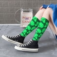 thumbnail image 5 of Naloa Green Broccoli Thigh High Socks Extra Long Stretchy Sock Women Over Knee High Opaque Stocking Daily Wear, 5 of 6