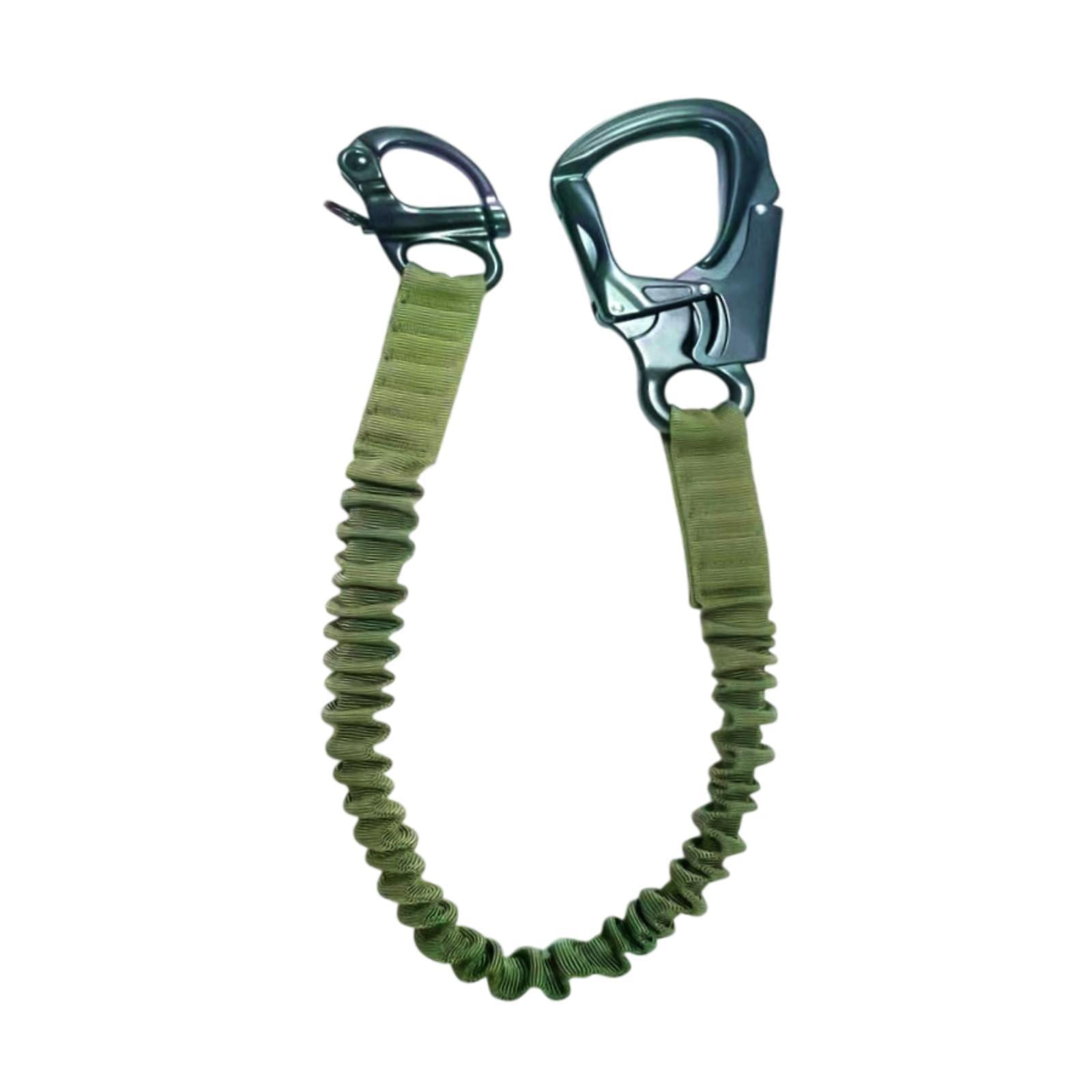 MAGIDEAL Lanyard Fall Protection Climbing Lanyard for Scaffolding Construction Green