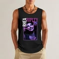 thumbnail image 2 of Rhea Ripley Men Hawaiian Sleeveless T-Shirts Graphic Custom Tees Shirts Summer Tank Tops for Men Cotton T-Shirts, 2 of 5