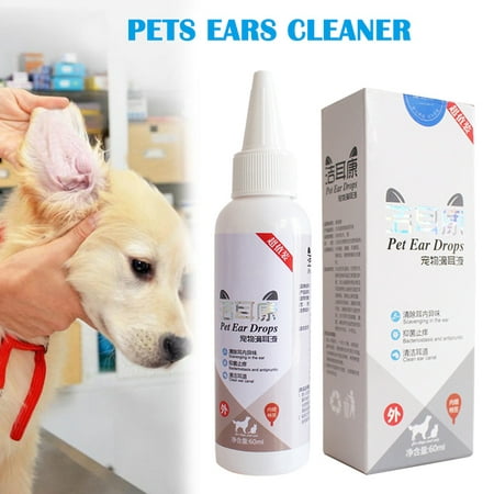 3pcs Cats Dog Ear Cleaner Pet Ear Drops for Infections Control Yeast Mites Pets Ears Cleaner