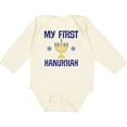 thumbnail image 3 of Inktastic My First Hanukkah Celebration Boys or Girls Long Sleeve Baby Bodysuit, 3 of 5