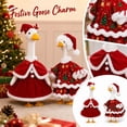 thumbnail image 2 of Holiday Porch Goose Outfit – Christmas Santa Costume for 23" Goose | Weatherproof Goose Clothes, Festive Lawn Decor for Garden Patio(L), 2 of 8