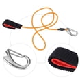 thumbnail image 3 of Cergrey Boating Paddle Leash, Elastic Paddle Leash, Elastic String Boating Kayak Paddle Safety Rod Leash with Carabiner for Paddling, 3 of 8