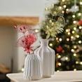 thumbnail image 3 of 6pcs Christmas Picks 16in Artificial Xmas Tree Sprays Bay Glitter Leaves Decor Plastic Christmas Leaves Decoration Wired Twig Stem Fake Bunch for DIY Garland Wreath Ornament, 3 of 10