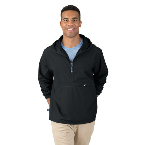 Charles River Apparel Coupe-Vent à Enfiler pour Adulte Unisexe Pack-N-Go (Tailles Régulières et Étendues), Noir, TP