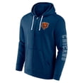 thumbnail image 2 of Men's Fanatics Branded  Navy Chicago Bears Offensive Lineup Hoodie Full-Zip Hoodie, 2 of 3