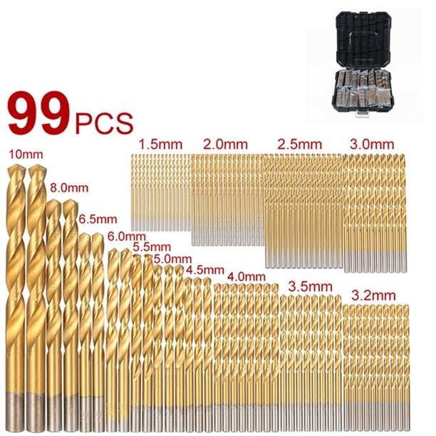 Juego de brocas helicoidales Jadeshay de Acero de alta velocidad 1,5 mm A 10 mm