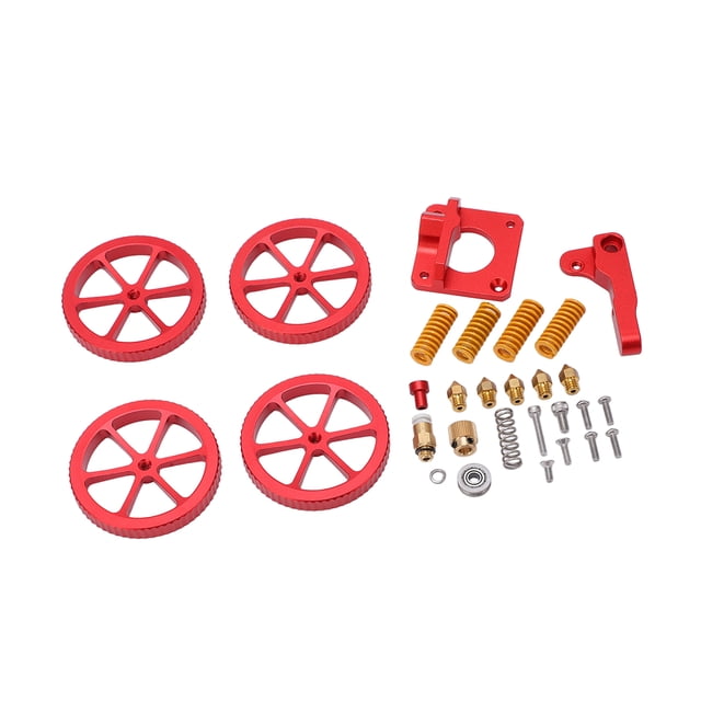 Kit de extrusora de impresora Jadeshay mejorado de aluminio rojo y amarillo Tipo mano derecha