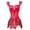 Red, variant on Corset Steampunk Lace Zip pu Leather Bustier dress Gothic Lingerie Plus Size Red 5XL