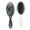 Leafy Hair, variant on Celestial Sun and Moon Hair Brush - Gentle Anti-Frizz Comb with Round Bristles, Goth Styling Essential
