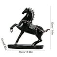 thumbnail image 3 of Horse Statue Resin Material Hand Carved Desktop Decorations Horse Shaped Creatives Ornament Gift For Horse Year 1 Piece, 3 of 7