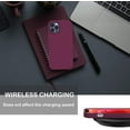 thumbnail image 5 of YOYO Étui Compatible avec iPhone 12 Pro Max 6.7 Pouces et iPhone 12 Pro Max Pro, Étui en Silicone Liquide Mince Protection Pare-Chocs Antichoc 6.7 Pouces Violet Rouge, 5 of 5