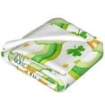 thumbnail image 2 of Salouo St Patrick's Day1 Print Bed Blankets,Flannel Blanket Comfortable Air Conditioning Blanket Lightweight Blanket for Sofa Bed Travel & Couch -60"x50", 2 of 8