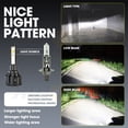 thumbnail image 2 of 2X H1 LED Headlight Bulb Conversion Kit High or Low Beam Lamp 6000K Super White 6000LM, 2 of 14