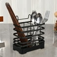 thumbnail image 5 of Taotanxi Utensil Holder, Stainless Steel Utensil Drying Rack with Drain Tray, Kitchen Counter Drainer Basket Silverware Cutlery Flatware Holder Forks, Knives, Spoons, Chopsticks Organizer (Bronze), 5 of 6