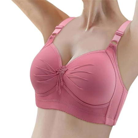 ASFGIMUJ Sports Bras For Women Comfort Bra Four Breasted Bra Plus Size Bras Wireless Push Up Full Coverage Bra Soft Breathable Underwear No Underwire Support T Shirt Bra