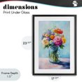 thumbnail image 4 of Stupell Industries Cottage Vibrant Country Jar Bouquet Black Framed Print Under Glass, 17 x 23, by Petals Prints Design, 4 of 8