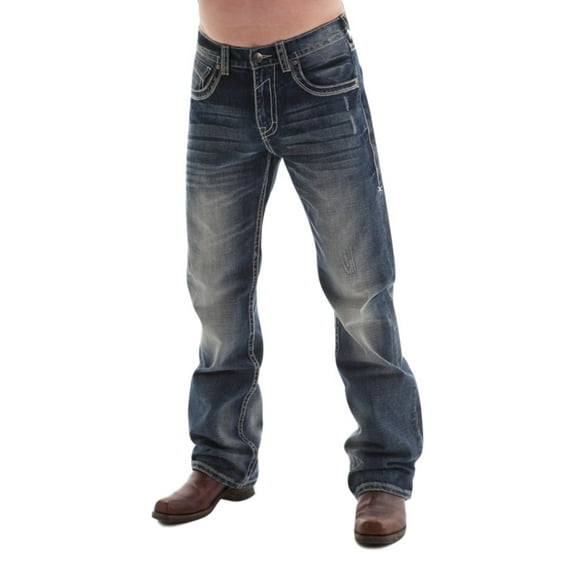 B. Tuff Western Denim Jeans Mens Torque 40 X-Short Dark Wash MTRQUE