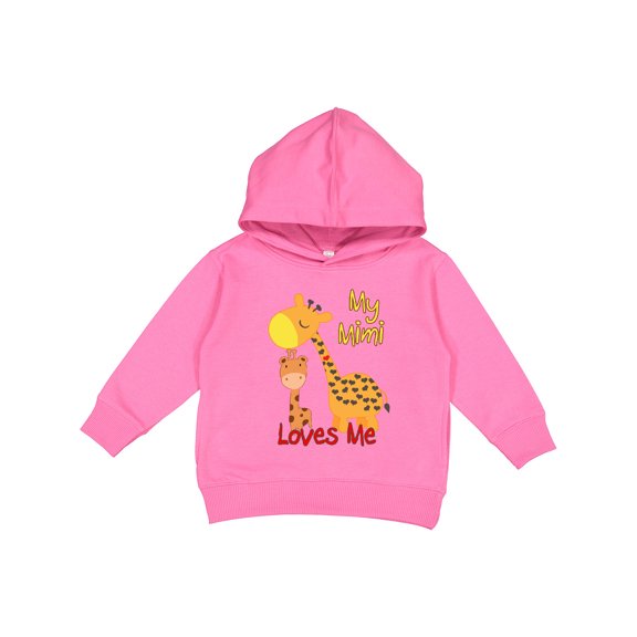 Inktastic My Mimi Loves Me Giraffe Toddler Hoodie