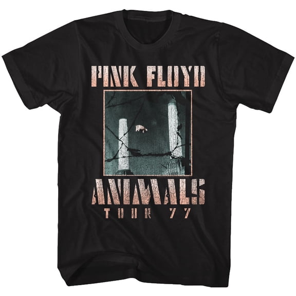 Pink Floyd Animals Tour '77 Black T-Shirt