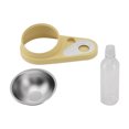 thumbnail image 1 of Dispensador de agua para alimentos para mascotas Diseño elevado a prueba de derrames automático 2 en 1 Alimentador de agua para perros y gatos para beber y comer Amarillo, 1 of 5