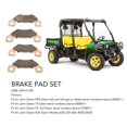 thumbnail image 4 of HLONK 4Pcs Brake Pad Set Metal Ceramic AM141182 for John Deere HPX Gator Gas Diesel Serial, 4 of 7