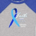 thumbnail image 4 of Inktastic Faith over Fear Hydrocephalus Awareness with Blue Ribbon Boys or Girls Baby Bodysuit, 4 of 5