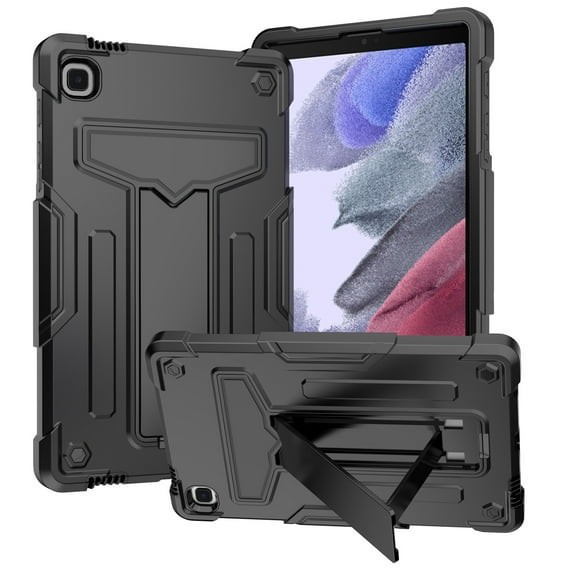 Decase Shockproof Case for Samsung Galaxy Tab A7 Lite 8.7 inch 2021 Model (SM-T220/T225/T227), Hybrid Rugged Hybrid Protective Kickstand Cover,Black Black