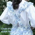 thumbnail image 6 of lanema Elegant French Pattern Apron Featuring Elegant Flower Pattern Waterproof Aprons for Kitchen and Cooking Enthusiasts, 6 of 16