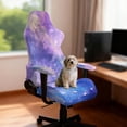 thumbnail image 2 of KUIFORTI Purple Galaxy Gaming Chair Seat Cover Waterproof Gamer Computer Office Seat Stretchable Slipcover Protector Dustproof Non Slip for Office and Computer Chairs, 2 of 7