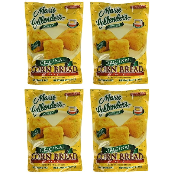 Marie Callender's Original Corn Bread Mix, 16 oz. Bags (Pack of 4)