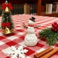 thumbnail image 5 of JIhuahe Christmas Hat Snowman Sculpture Decorations for Home Decor, Festive Holiday Accents with Santa Hat and Snowman Design for Indoor Display and Seasonal Setup, 5 of 5